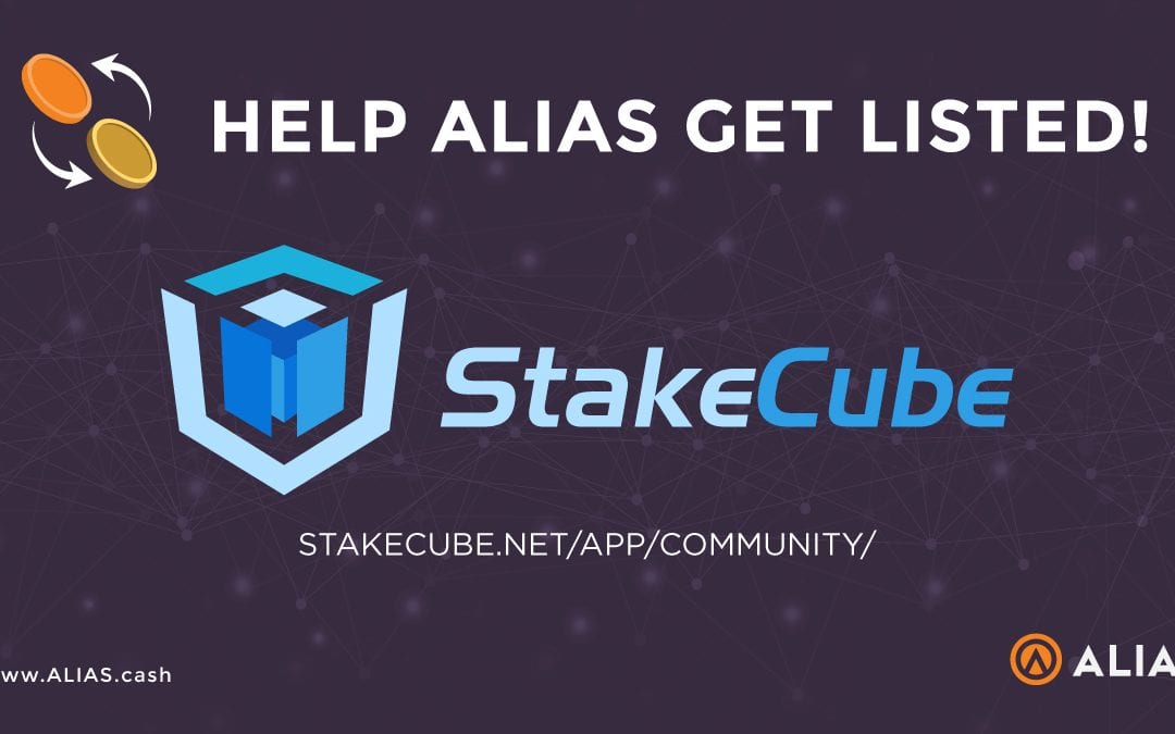 Get Alias Listed on Stakecube!